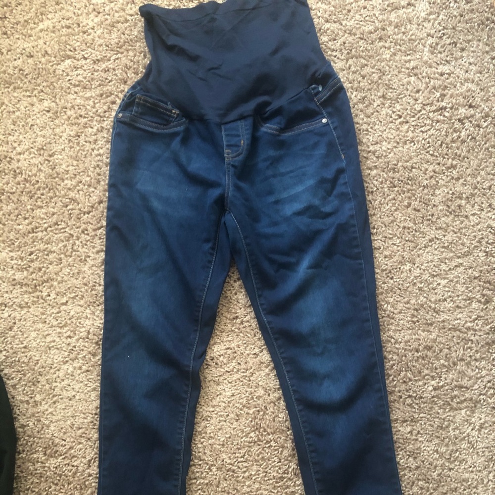 Blue Wash Maternity Pants